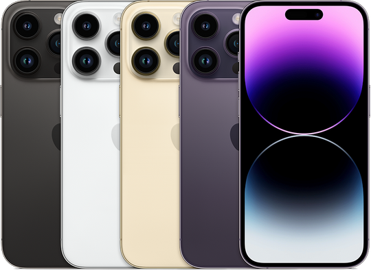 iPhone 14 Pro model reference — colour and actual device condition may vary
