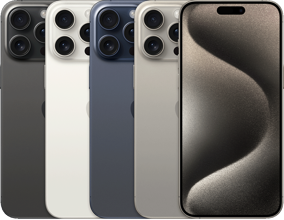 iPhone 15 Pro Max model reference — colour and actual device condition may vary