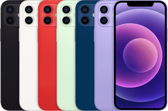 iPhone 12 model reference — colour and actual device condition may vary