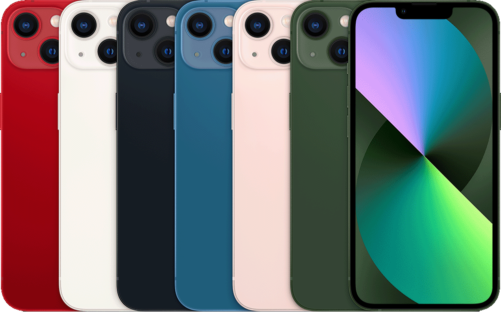 iPhone 13 model reference — colour and actual device condition may vary
