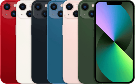 iPhone 13 model reference — colour and actual device condition may vary