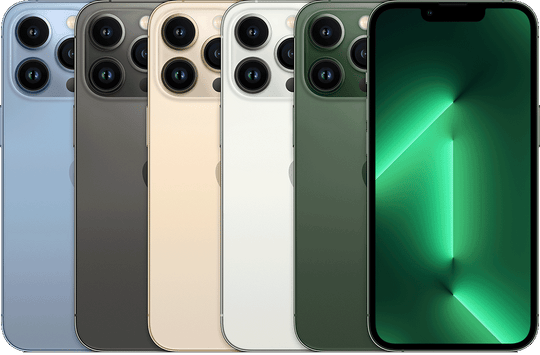 iPhone 13 Pro model reference — colour and actual device condition may vary