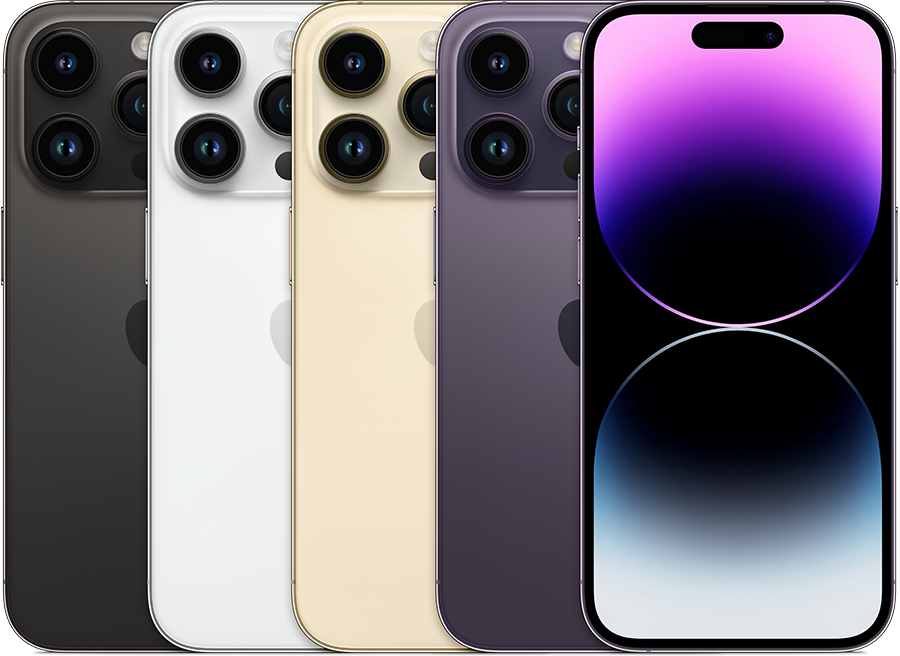 iPhone 14 Pro model reference — colour and actual device condition may vary
